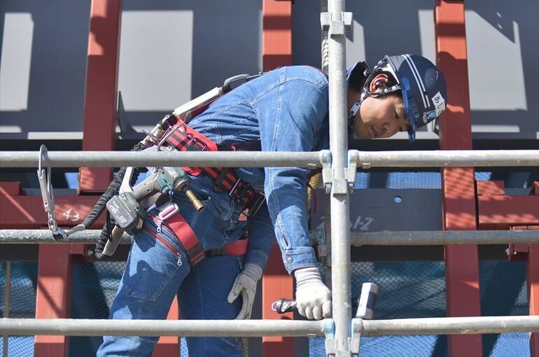 足場の作業